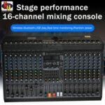 kh Professional 16-Channel Audio Mixer, 7-Band EQ Mixing Console with Bluetooth, USB MP3 Playback, 99-Bit / 256 DSP Effects, 48V Phantom Power for DJ, Studio Recording, Live Streaming, Stage & Karaoke - Image 7