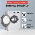 LG Smart Choice, 7 Kg, 5 Star, Steam, Inverter Direct Drive Technology, 6 Motion DD, Fully-Automatic Front Load Washing Machine (FHB1207Z2W, Remove Allergens & Stain, In-Built Heater, Essence White) - Image 12
