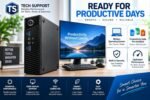 TECHSUPPORT Mini Desktop PC, Core i3 4th Gen, 4GB RAM, 128GB SSD, Windows 11 Pro, Office 2024, HD Graphics, WiFi, Compact Business & Office Computer | 1Year Onsite Warranty - Image 5