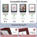 CoBak Case with Stand for Kindle Paperwhite 12th Gen 2024 Released (7") & Kindle Colorsoft Signature Edition - Durable PU Leather Cover with Auto Sleep Wake, Card Slot, Hand Strap Feature, Sage Green - Image 2