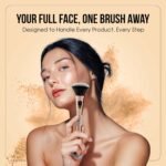 Colors Queen 4 in 1 Multifunctional Makeup Brush Set with Foundation Brush, Powder Brush, Eyeshadow Blending Brush & Flat Brush | Feathery Soft Bristles Makeup Brushes for Women - Image 5