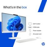 HP OmniStudio All-in-One, Intel Core 5 210H, 16GB DDR5, 1TB SSD, FHD, 23.8''(60.5cm), Win 11, Office 24, Cotton White, 4.98kg, cu0652in, Dual 3 W Speakers, FHD IR Camera, Anti-Glare, Desktop - Image 8