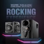 Intex 2100 Pro Auxiliary, Bluetooth Deep Bass Home Theater with Subwoofer 2.1 Channel with 55W Premium Signature Sound, Multiple Connectivity Modes, Master Remote and Sleek Finish (Black) - Image 6