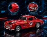 1:36 Scale Die Cast Metal Vintage Racing Car Toy for Kids Pull Back Sports Model with Opening Doors and Trunk Collectible Miniature Vehicle Red Classic Toy Car Gift for Boys and Girls - Image 4
