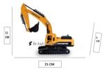 Brand Conquer Excavator Construction Long Crane Engineering Vehicle Model Unbreakable Toy for 3 Years Old Boy and Girl Vehicles Set for Kids 3-14 Years (Excavator Crane) - Image 3
