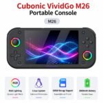 Cubonic M26 Portable Gaming Console, Beige, 5.1" HD Display, 20000+ Preloaded Retro Games, Built-in Stereo Speakers, Expandable Storage, Classic Controls, RGB Dual Joystick, 3000mah Battery Life (VividGo M26 Black) - Image 5