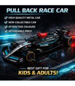 1:36 Scale Diecast Metal Formula Racing Car Toy with Pull Back Action – Mini F1 Style Sports Car for Kids, Collectible Model Vehicle, Random Color (Pack of 1) - Image 5