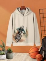 HELLCAT Printed Cotton Blend Hoodie T-shirt and Jogger Trackpant Clothing Set for Boys. - Image 3