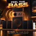 OBAGE CA-2 5.1 Home Theatre System, 400W Powerful Output, 10 Inch Woofer, 35Hz–15kHz Frequency Range, Virtual Surround Sound, HDMI & Bluetooth | Massive Bass & Clear Audio - Image 5