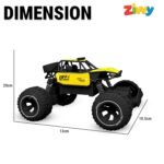 Yellow RC Car Rock Crawler Remote Control Car with LED Headlight, Rechargeable Battery High Speed Off Road RC Car, Monster Truck Toy Car for Kids & Boys 7-14 Years | Remote Control Car Toy Gift - Image 7