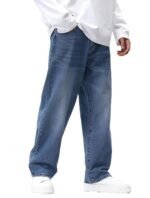 Ben Martin Men Jeans || Baggy Fit Jean's for Man || Loose Fit High Rise Denim || Stretchable Casual Wear Jean,s || Dance Rap Rapping Style Pant for Men || Denim Cotton Jeans (0) - Image 2