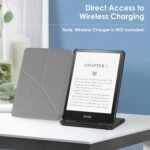 MOCA Flip Cover Case for Kindle Paperwhite 11th Generation 6.8" (2021) & Signature Edition, Auto Wake Sleep Smart Stand, Slim Lightweight Magnetic Protective Kindle Cover (Navy Blue) - Image 3