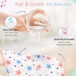 GLUN® Soft Premium Baby Washcloth for Newborn, Pack of 8 Printed Mini Wash Towel, Washable, Reusable, & Absorbent, Extra Soft Face Towels for Babies - Image 4
