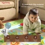 Lifelong Cuppy Extra Large Baby Play Mat | Waterproof For Crawling & Playing | Travel Friendly | Easy Clean,Soft Indoor & Outdoor Usage Yoga & Kids Mat | Non Toxic with 1 Yr Warranty (Multicolor) - Image 3