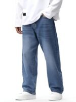 Ben Martin Men Jeans || Baggy Fit Jean's for Man || Loose Fit High Rise Denim || Stretchable Casual Wear Jean,s || Dance Rap Rapping Style Pant for Men || Denim Cotton Jeans (0) - Image 3