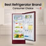 Samsung 189 L, 5 Star, Digital Inverter, Direct-Cool Single Door Refrigerator (RR21H2H25RZ/HL, Midnight Blossom Red, Base Stand Drawer, Single Touch Defrost, 2026 Model) - Image 11