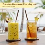 AGARO Elite 300 ml Glasses Set of 6, Transparent Drinking Water Glass Set, Borosilicate Glass Tumbler for Water, Cold Drink, Juice, Flame Proof, Microwave & Dishwasher Safe, for Daily Use & Gifting - Image 4