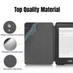 MOCA Case for Kindle Paperwhite 12th Gen 7" (2024) & Kindle Colorsoft 7" (2025), Slim PU Leather Cover with Auto Wake/Sleep, Magnetic Closure, Lightweight (Spring Blossom) - Image 3
