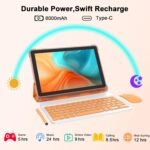 CUPEISI 10" Android 15 Tablet, 20GB RAM+128GB ROM/2TB Expandable for Tablet PC, 2 in 1 with Keyboard, 2.0GHz Quad Core HD CPU, Google 5G WiFi 6 BT 5.0 Certified - Image 6