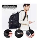 Red Lemon Swisslook Polyester Bange Series 45L 15.6-inch Laptop Bags Backpack for Men and Women Semi Waterproof USB with Anti Theft Pocket Travel Backpack - Image 7