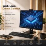 FUTOPIA 23.8" FHD IPS All-in-One Desktop | Intel Core i3-14100 (Up to 4.7 GHz) | 8GB RAM | 256GB NVMe SSD | Pop-up FHD Webcam | Wi-Fi 6 | Windows 11 Pro with Office | Wired Keyboard & Mouse Included - Image 12