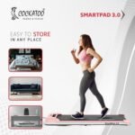 Cockatoo Smartpad 3.0 (3HP Peak) Walking Pad for Home with Remote, Max User Weight 90 Kg, Walkpad with Manual Adjustable 2 Incline Levels and 1-8 Km/Hr Speed Range, White and Pink - Image 9