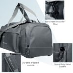 TRAVALATE 45L Ultra-Light Travel Duffle Luggage Bag Organizer - Grey - Image 5