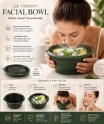 VEDORA 5 in 1 Ice Facial Skincare Combo | Ice Roller + Ice Facial Bowl + Silicone Nose Scrubber + Body Scrubber +1Pcs Wall Hooks | Complete Face & Body Care Kit - Image 4