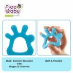 BeeBaby Teethers for 6 to 12 Months, Soft Silicone Baby Teether for Babies, BPA Free Food Grade Teething Toy with Textured Surface for Gum Relief, Infant Chew Toy with Carry Case, BIS Certified - Image 5