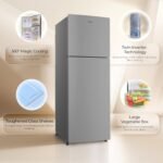 Haier 240 L 2 Star Frost Free Twin Inverter Double Door Refrigerator with Cool Pad for Extended Freezer Cooling & Spacious Fresh Zone (HEF-252EGSA-P, Moon Silver, 2026 Model) - Image 2