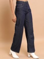 Tokyo Talkies Straight |Jeans Pant|Blue,White & Black Jeans - Image 4