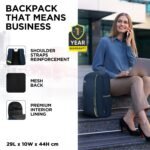 Aristocrat Nova 15L Laptop Backpack (15.6"), 2 Compartments, Dark Blue - Image 5