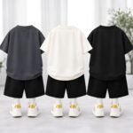Googo Gaaga Boys Printed T-shirt and Shorts Co-ord Set (Set of 3) - Image 3