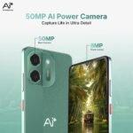 AI+ Pulse 2, 6.745 inch HD+ Display, 4GB RAM, 64GB Storage, Android 16, Unisoc T7250 Octa Core, 50MP Camera, 6000mAh Battery (Green) - Image 5