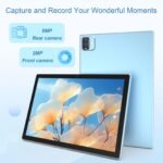 IWEGGO Android 15 Tablet, 10 inch 12GB RAM+64GB ROM+1TB Expandable, 1.8Ghz Quad-core Processor, 2 in 1 Tablets with Keyboard Case Mouse Stylus, 5G Wifi, 8MP Dual Camera, 1280*800 HD Screen Tablet Blue - Image 4