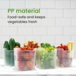 RILION 6 fridge storage boxes multipurpose containers for storage Space-saving Refrigerator Side Door Organizer for fridge kitchen Fruits, Vegetables Storage Containers- transparent - Image 6