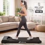Durafit91™ Dash Lite 2.5HP Peak BLDC Motor Walkpad Treadmill with Remote Control |100 kg User Capacity Walking Pad| 8 km/h Max Speed | LED Display with Under-Desk Design | Home Use - Image 3