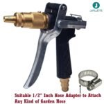 LAFILLETTE Metal Water Spray Gun High Pressure Garden Hose Spray Gun for Plants Watering, Car Washing, Lawn, Gardening - Image 6
