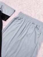 Cotton Blend Night Suit/Summer Suit for Men, Regular Fit Half Sleeves T-Shirt & Lower Set | Soft Cord-Set Track Suit for Boys | Ideal for Casual Outings, Gym, Workout, Sports - Image 5
