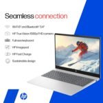 HP 15 Smartchoice, AMD Ryzen 3 7320U (8GB LPDDR5, 512GB SSD) FHD, Anti-Glare, Micro-Edge, 15.6''/39.6cm, Win11, M365 Basic(1yr)* Office24, Silver, 1.59kg, fc0500AU, FHD Camera w/Privacy Shutter Laptop - Image 6