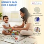 BabyPro 6mm Reversible Baby Playmat, 6.5x4.5 ft Foldable Mat, Panda Joy - Image 6