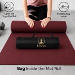 Yoga mat for Women & Men EVA Material 6mm Anti-Slip Mat for Workout|Exercise Mat For Home Gym | Yoga Mat-For Gym-Workout and Yoga Exercise (Maroon, 6mm) - Image 4