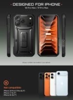 SUPCASE for iPhone 18 Pro Max Case/ 17 Pro Max Case, Belt Clip, Black - Image 2