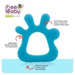 BeeBaby Teethers for 6 to 12 Months, Soft Silicone Baby Teether for Babies, BPA Free Food Grade Teething Toy with Textured Surface for Gum Relief, Infant Chew Toy with Carry Case, BIS Certified - Image 4