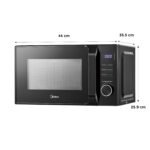 Midea 20L Solo Digital Microwave Oven | 5 Power Levels + Defrost | 10-Year Magnetron Warranty | Easy-Clean Powder-Coated Cavity | Energy Efficient | Oven for Reheating & Cooking | Child Lock - Image 2