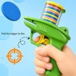Kidoyz Foam Disc Launcher Toy Gun for Kids | Flying Frisbee Foam Blaster with Stackable Magazine & Easy Trigger Action | Indoor Outdoor Fun Shooting Game | Safe Disc Shooter Toy for Boys & Girls - Image 3