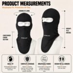 Allextreme Full Face Mask for Riders Anti-Pollution Dust UV Protection Dryfit Balaclava Helmet Head Cover Liner Bandana for Men & Women Biker Hiking Cycling Protective Bike Riding Gear (Black) - Image 3