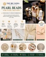 120gm,1200 Quantity Pearl Plastic Beads Set of 4 for Jewellery Making kit Art and Crafts Materials etc, 4mm-800Pcs,6mm-250Pcs,8mm-100Pcs,10mm-50Pcs Craft Supplies - Image 5