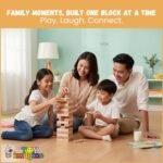 Toy Imagine 54 Pcs Wooden Tumbling Tower Game – Indoor Stacking Puzzle Blocks for Kids, Adults & Families – Fun Balancing Toy for Boys & Girls of All Ages – Party Game & Brain Teaser - Image 5