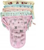 Pack of 12 Cotton Cloth Diapers/Langot Washable Nappies Assorted Prints (Multicolour, 0-6 Months) - Image 3